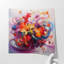 Mouvement floral fluide, art mural abstrait-135687330-135687329