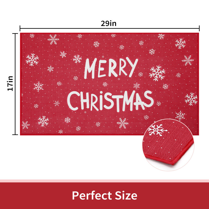 Paillasson Christmas, L 17 po x L 29 po