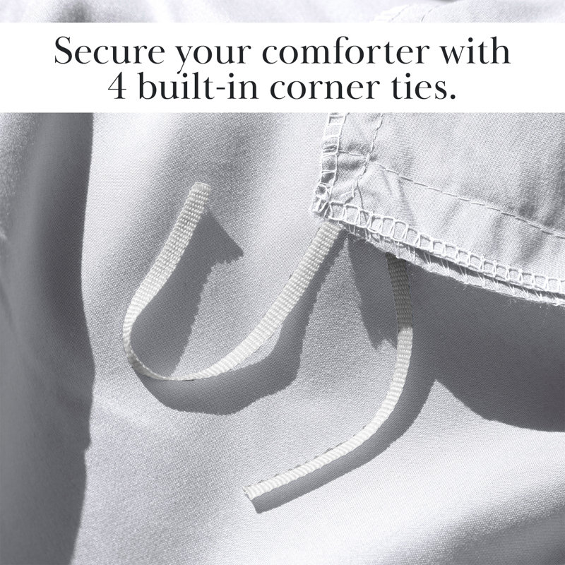 Delta Collection Clipped Jacquard Duvet Cover Set by Southshore Fine Linens, King Duvet Cover + 2 Standard Shams, White