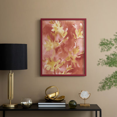 Reproduction encadrée Bleed Blooms II - bois massif