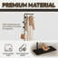 Portemanteau minimaliste, avec structure en métal noir et base en faux marbre, crochets antidérapants et barre de suspension, style moderne et luxueux-560511807