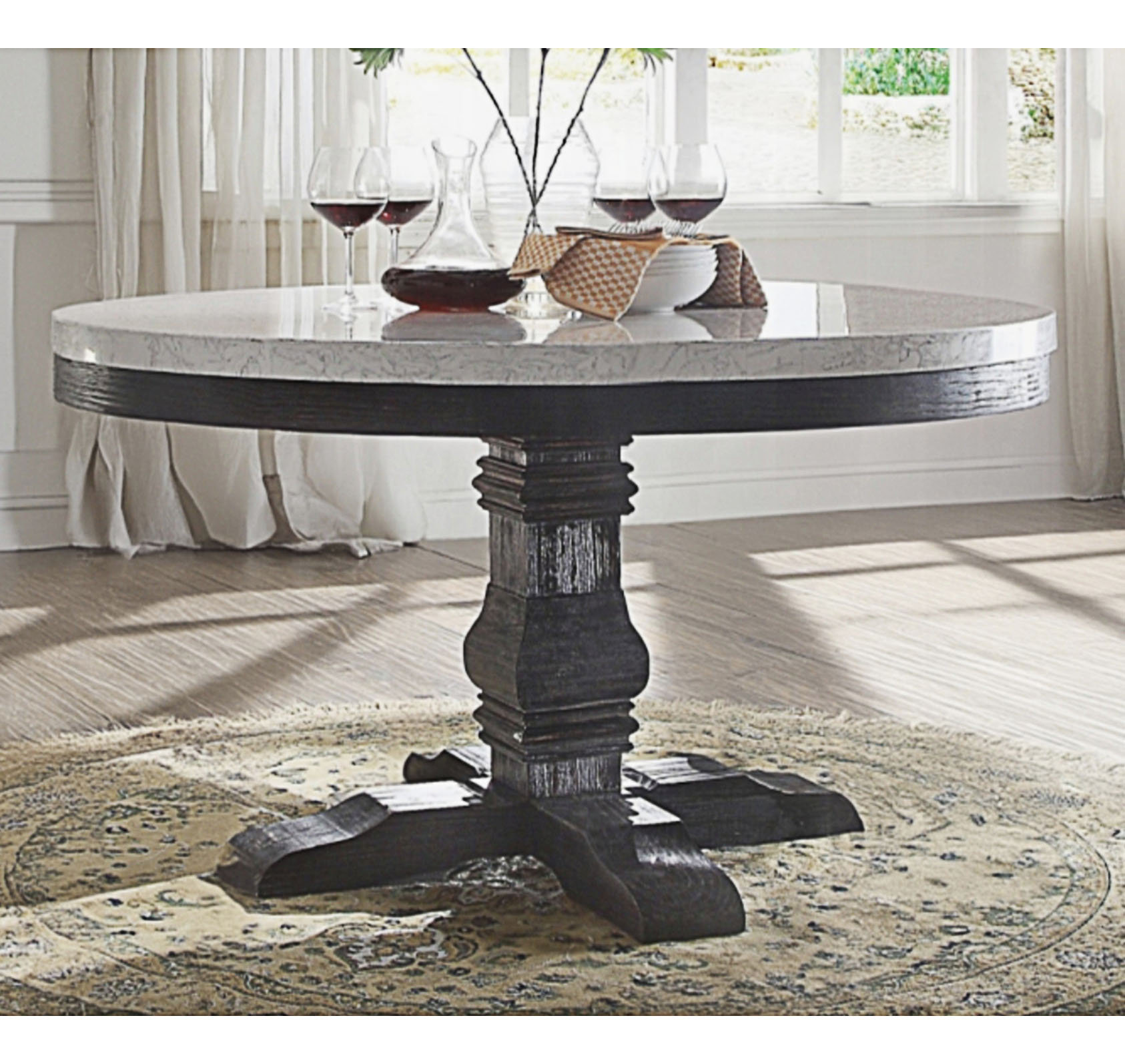 Darby Home Co Faux Marble Round Dining Table - Wayfair Canada