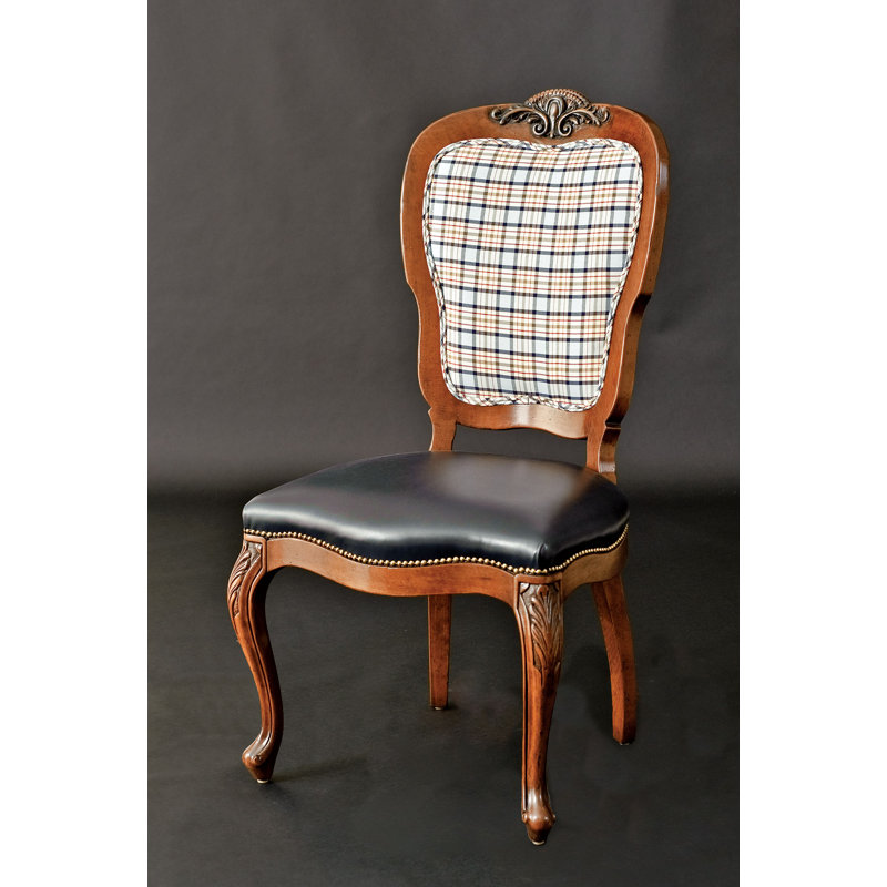 Upholstered Side Chair in Balck