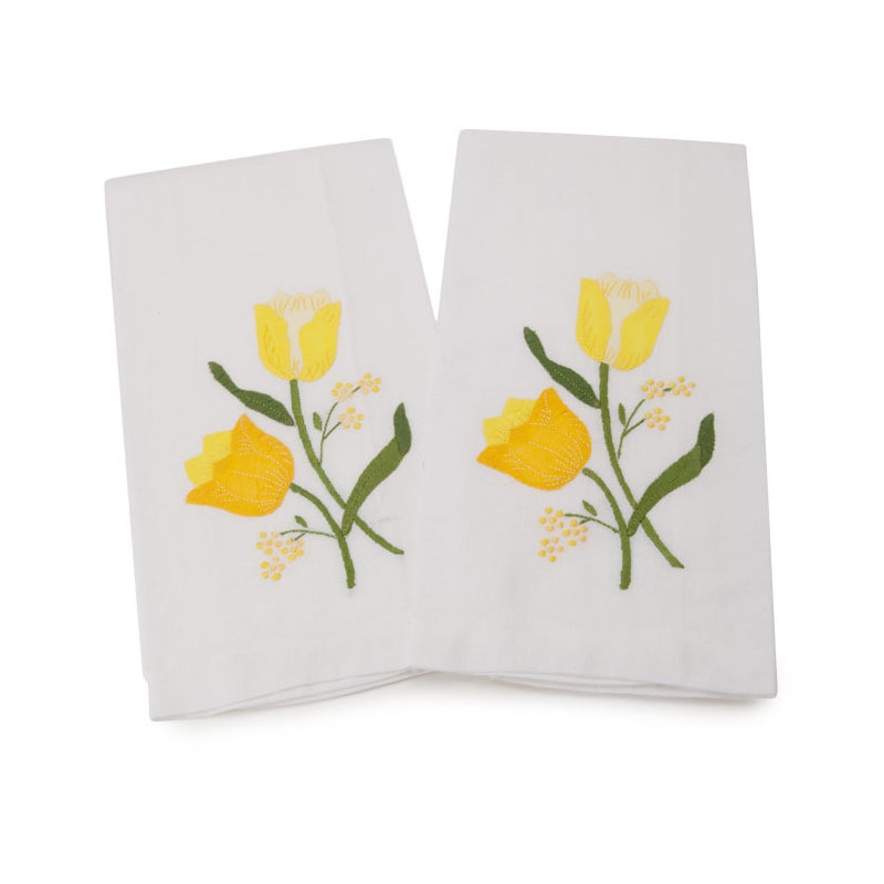 Ensemble de 2 serviettes en lin invité