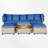 45.33" Wide Wicker Outdoor Patio Daybed With Canopy-1433556468