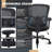 Jeret Wayfair Basics Big and Tall Ergonomic Mesh Office Chair with Sturdy Metal Base and Swivel Wheels-705045723