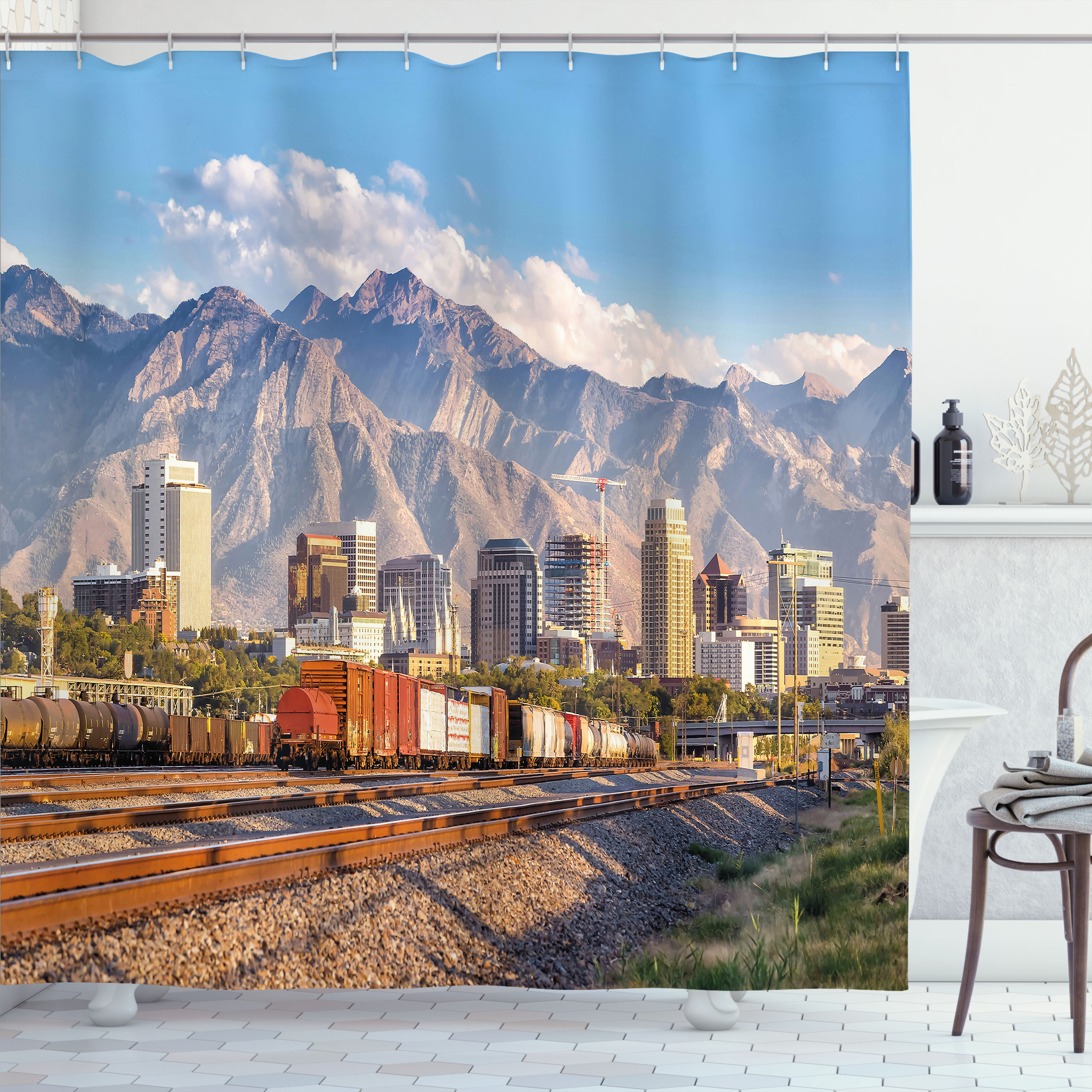 East Urban Home Urban Shower Curtain Salt Lake City Utah USA | Wayfair