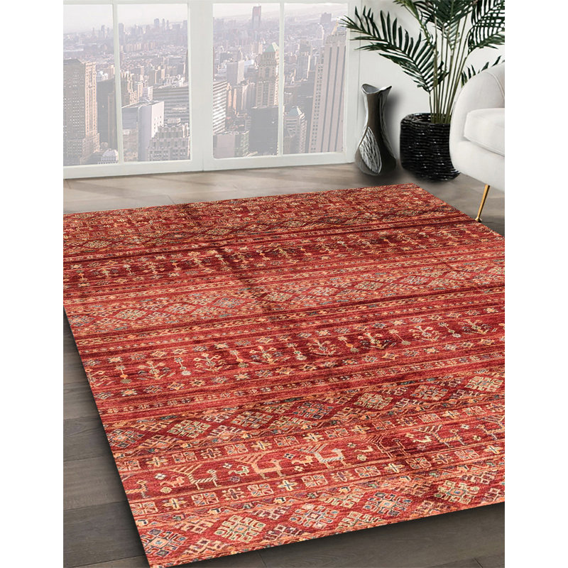 Abstract Indoor Rug, Round 5'