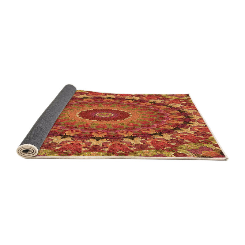 Performance Wool Abstract Indoor Rug, Round 5'