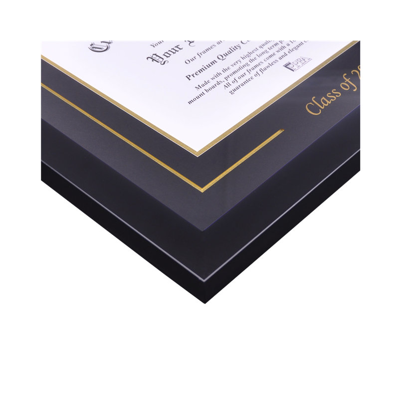 2021 Academic Nova Picture Frame, White/Gold
