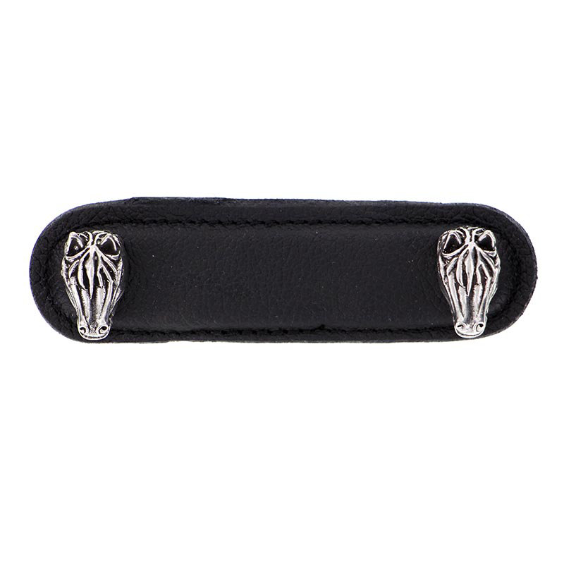 Equestre 3" Center to Center Bar Pull, 5", Antique Silver