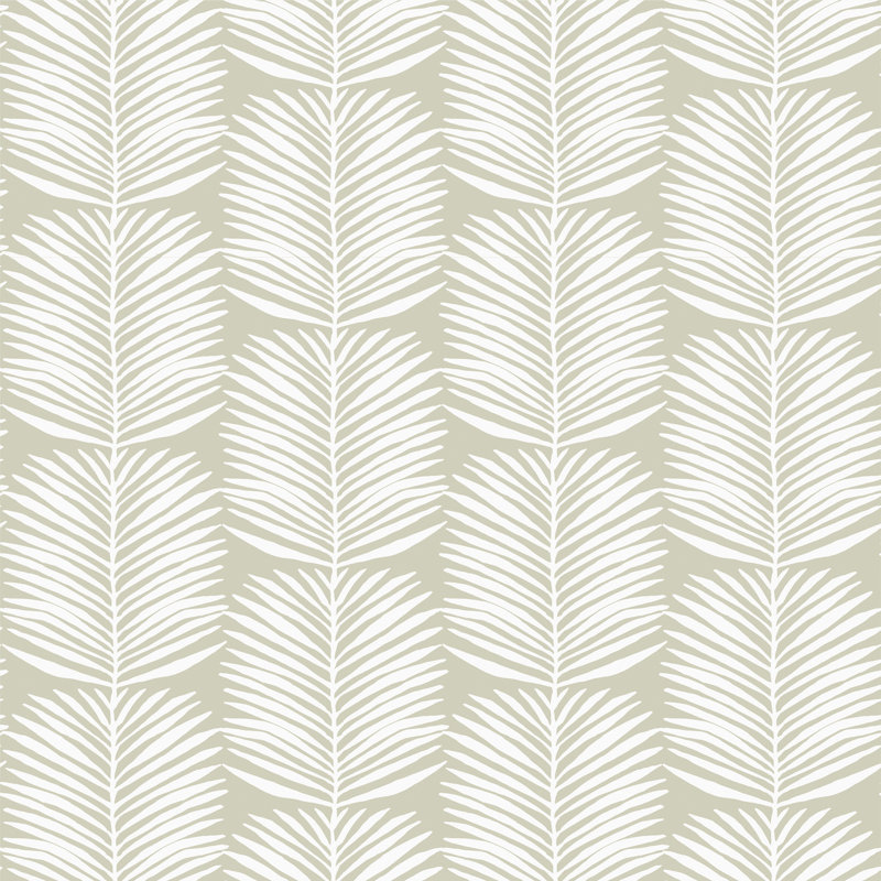 Rouleau de papier peint L 10 pi x l 24 po Betty Palms, Ruppie maritime, Autocollant, PVC