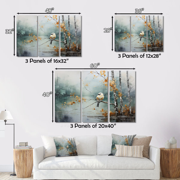 Millwood Pines Birch Woods Ethereal Elegance I - Animals Canvas Prints ...