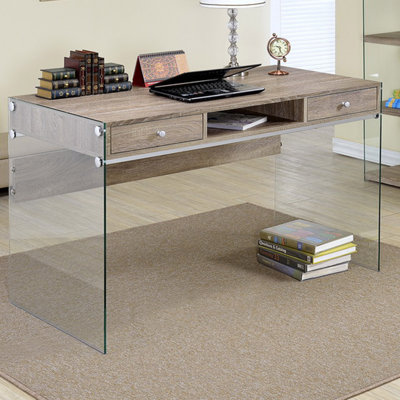 Millenial Glass Base Writing Desk