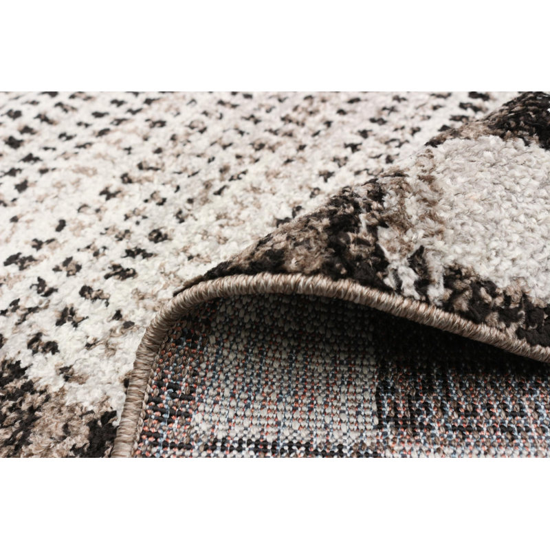 Tapis ivoire / gris Whittney Quattro, Rectangle 7 pi 10 po x 10 pi 5 po