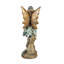 Statue fée brillante en résine, H 14 po