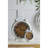 Analogue Metal Tabletop Clock with Alarm in White