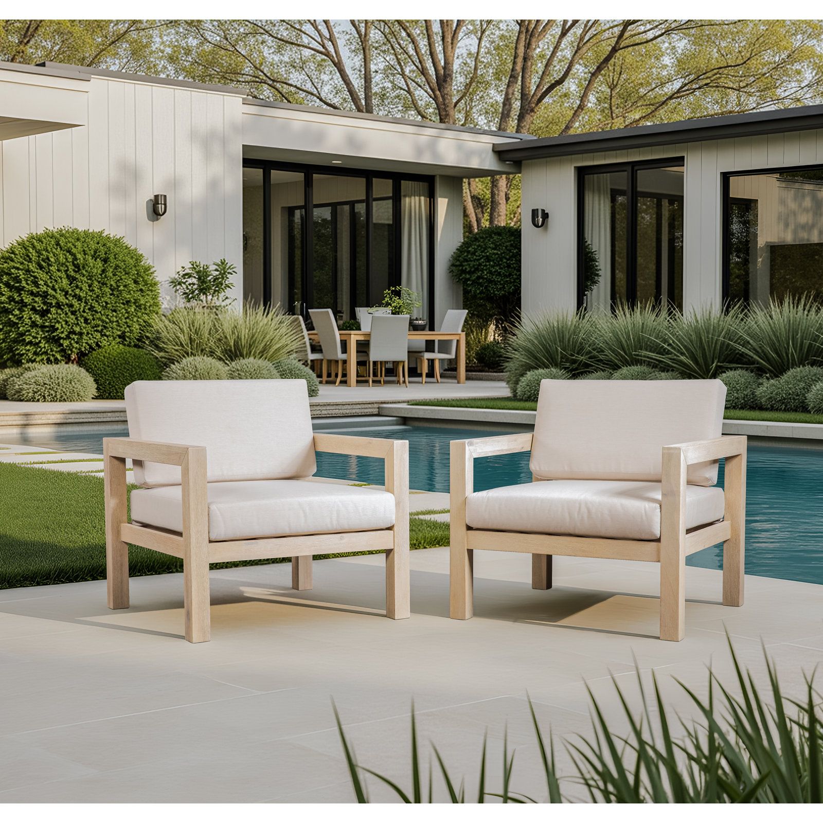 Rosa Eucalyptus Patio Lounge Chair