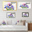 «Iris bleu et mauve en été III», reproduction sur toile flottante-1508242193-1508242190