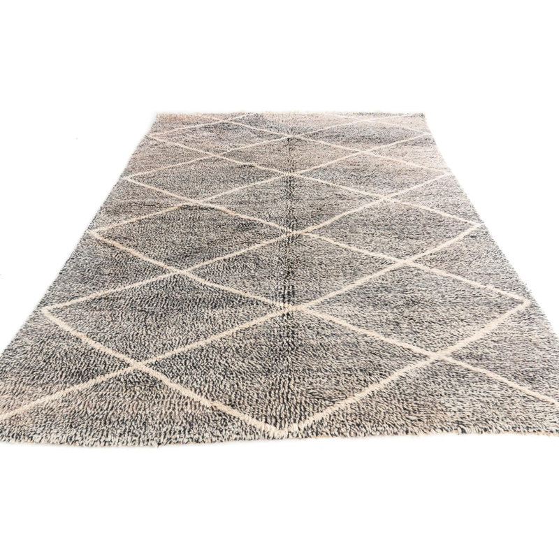 Tapis noir et blanc Odle