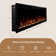 Aerus Recessed or Wall Mounted Electric Fireplace, Alexa or Google Home Compatible, Logs & Crystals, Remote Control