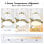 Ventilateur de plafond encastré 3 pales avec ensemble d'éclairage-1465120634-1465120635