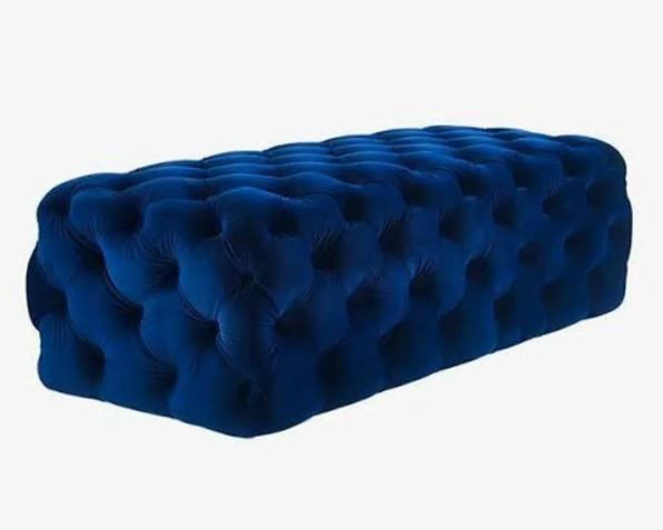 Pouf Moneisha, Bleu très foncé