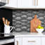 Damiano 50x100 cm Pvc Singular Tile in Grey