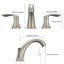 Widespread Bathroom Faucet – 3-Hole Design with Stainless Steel Pop-Up Drain, PPA Lead-Free Hose – Modern Silver Vanity Faucet-814728102-814728123
