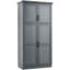 Garde-manger 70,9 po de hauteur - autoportant avec 4 portes, plateaux coulissants et tablette réglable-1081096001