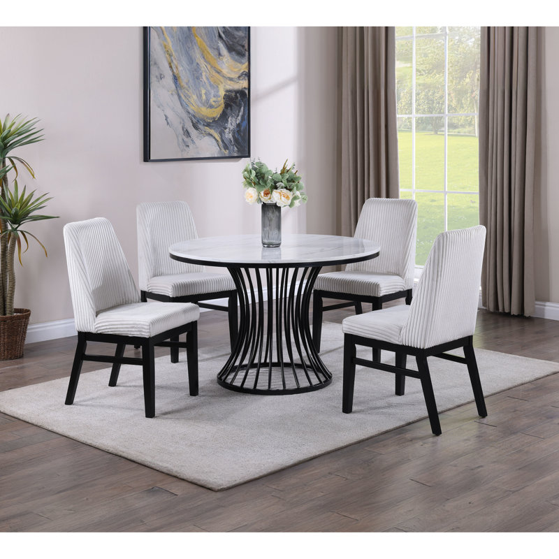 4 - Person Dining Set, White