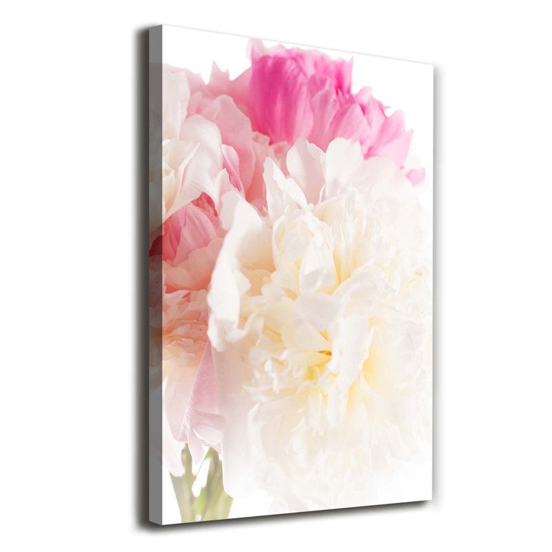 Peony 1 Piece Wrapped Canvas Wall Art