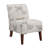 Cashaun Upholstered Butterfly Fabric Slipper Chair with Wood Legs