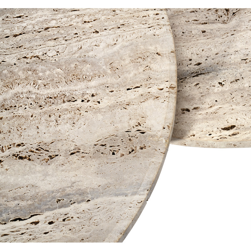 Amerigo Cocktail Table Set - Travertine