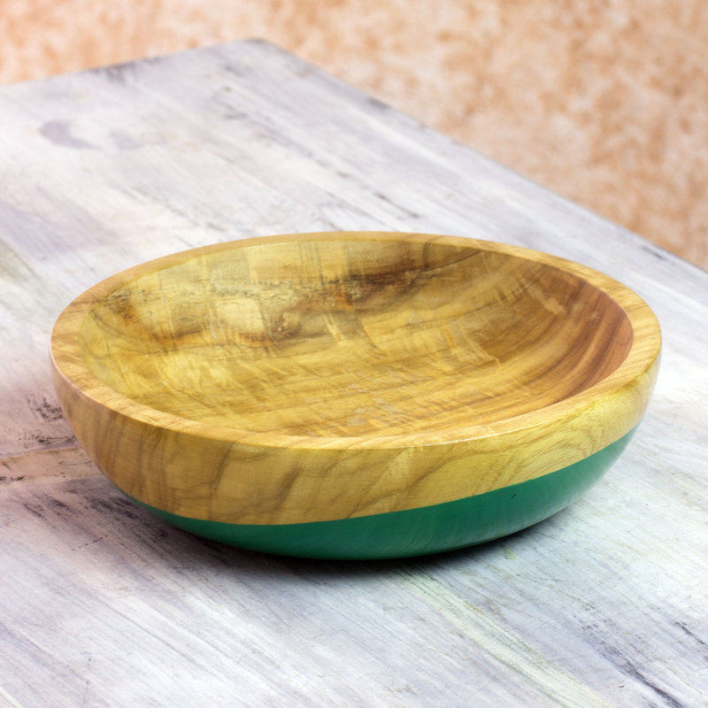 Union Rustic Treadwell Wood Salad Bowl