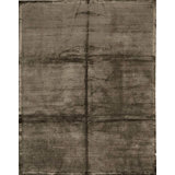 Wool Striped Area Rug in Dark Green
