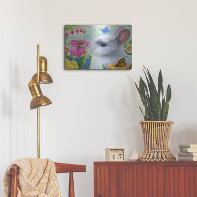 August Grove, «Little Friend in the Tulips» par Bridget Voth, art mural en métal