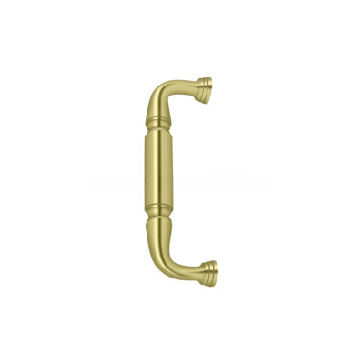 Deltana DP2574U3 Door Pull without Rosette, 8" in Polished Brass