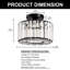 Plafonnier semi-encastré Charlyne Crystal-2131396075