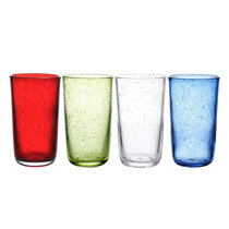 Storied Home 6 oz. Multicolor Bubble Drinking Glass (Set of 3) DF6062SET -  The Home Depot