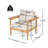 Terassi Outdoor Acacia Wood Lounge Chair, Set Of 2