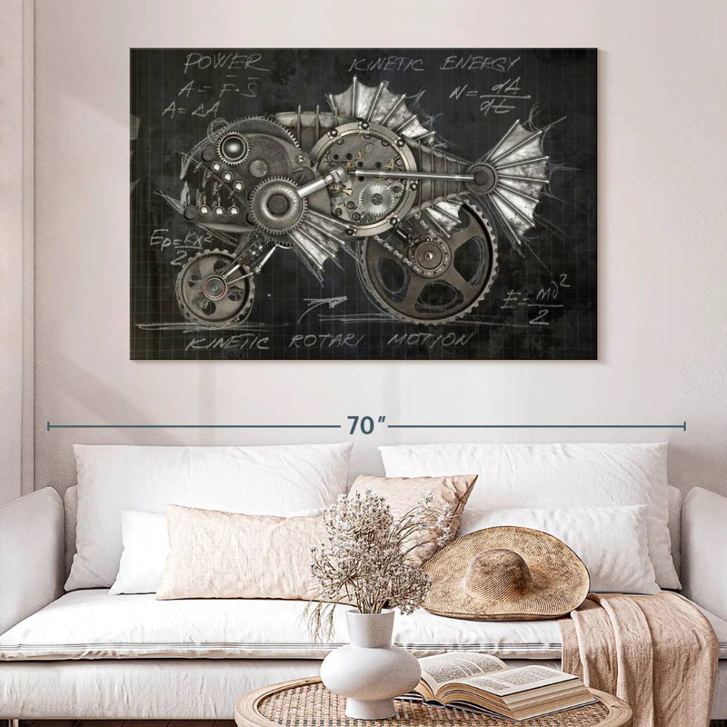 Kelan Steampunk Piranha Layout, 34" H x 51" W