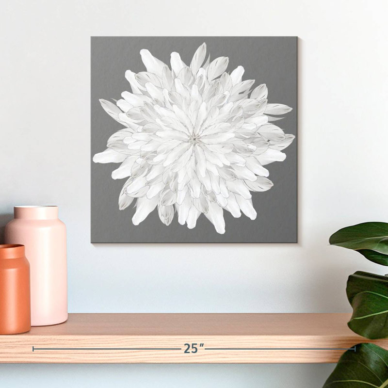 Plume blanche Kerner Florette, H 16 po x l 16 po