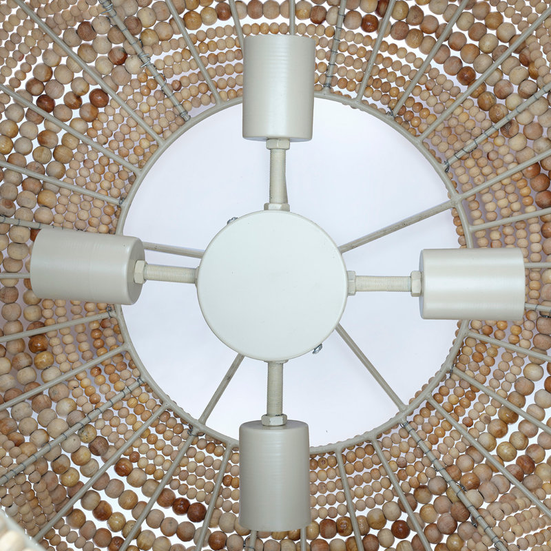 Clamshell 4 - Light Chandelier, Brown