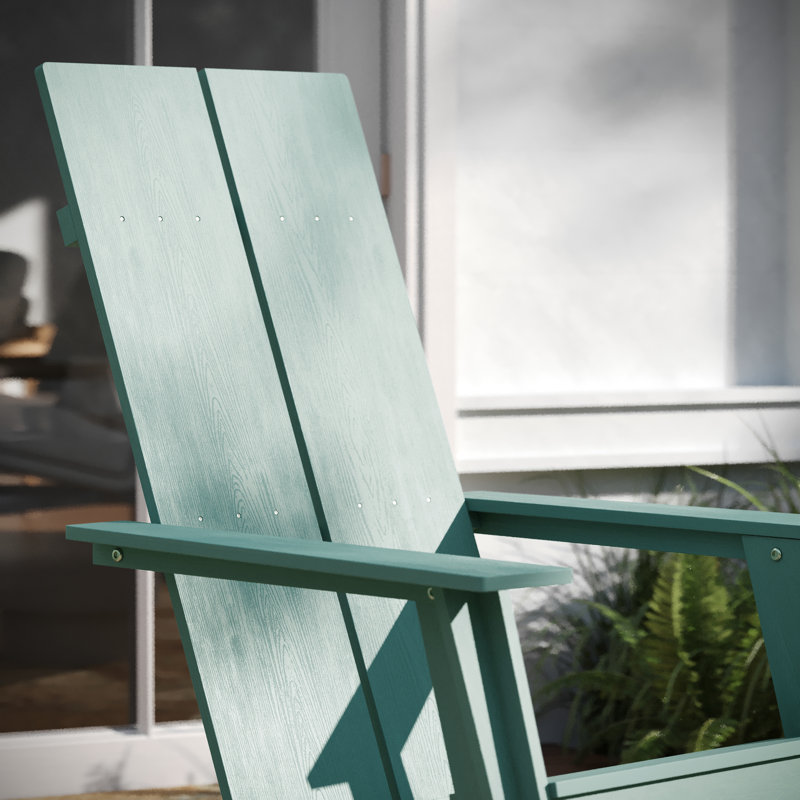 Outdoor Adirondack Chair, Sea Foam