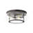 3 - Light Clear Seed Glass Dome Bowl Flush Mount