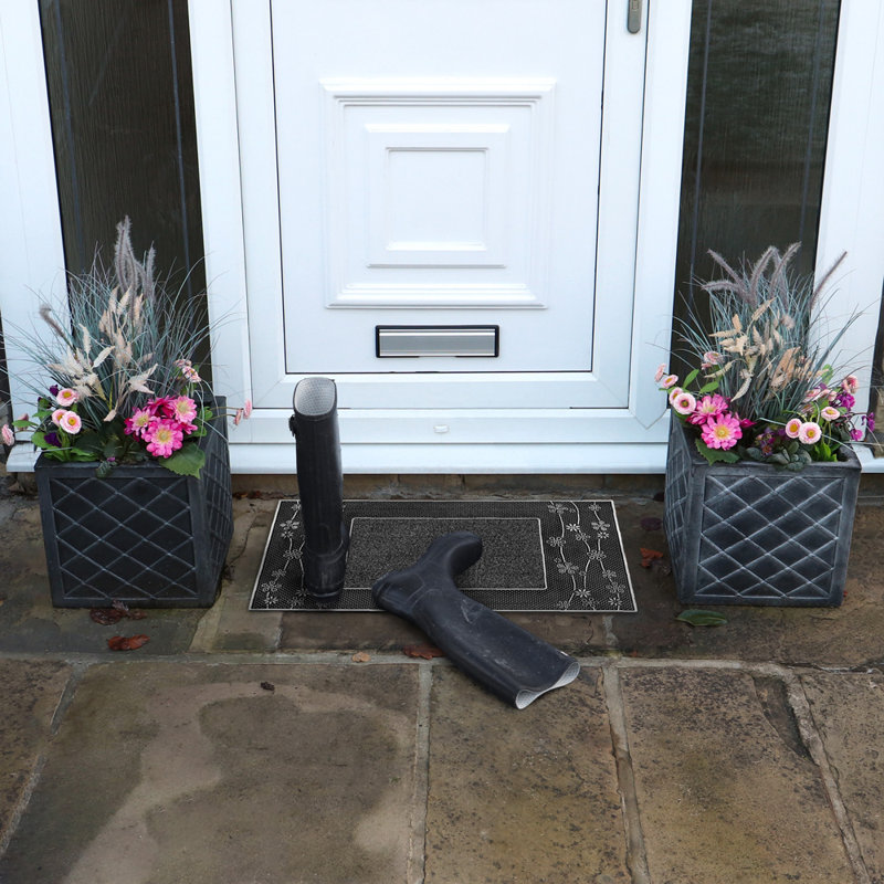 Non-Slip Outdoor Doormat, Silver