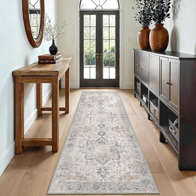 Rectangle 80 cm x 300 cm Vintage Look Area Rug