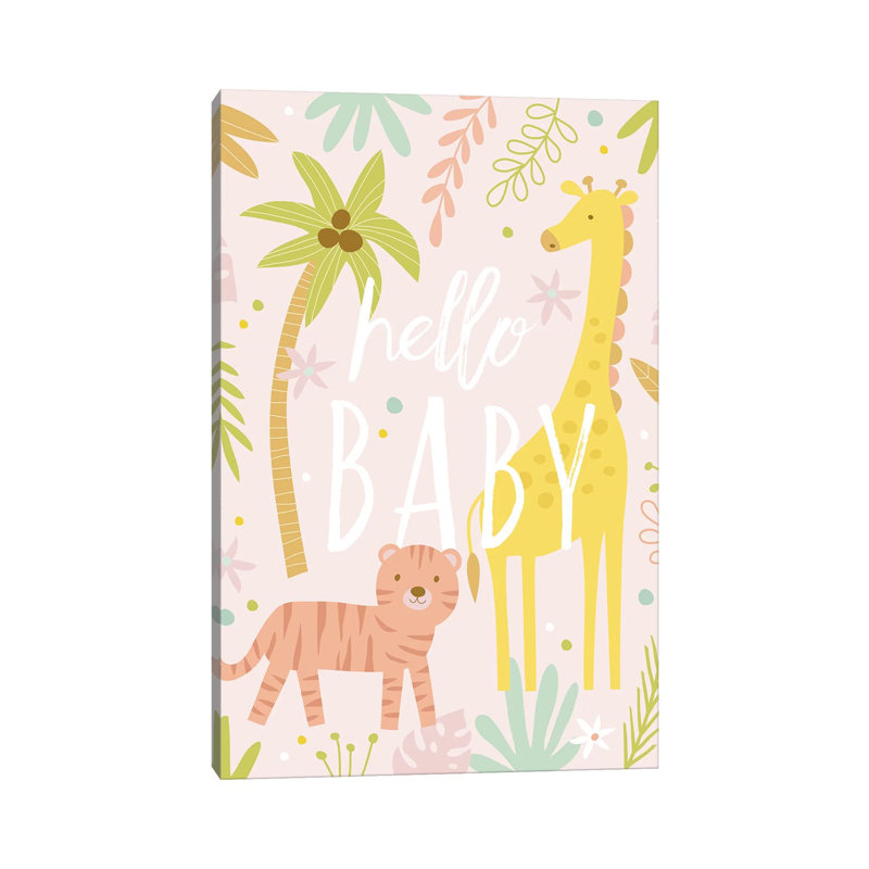 Baby Soft Safari I by Nina Seven - Wrapped Canvas Print, 20.32 cm H x 30.48 cm W