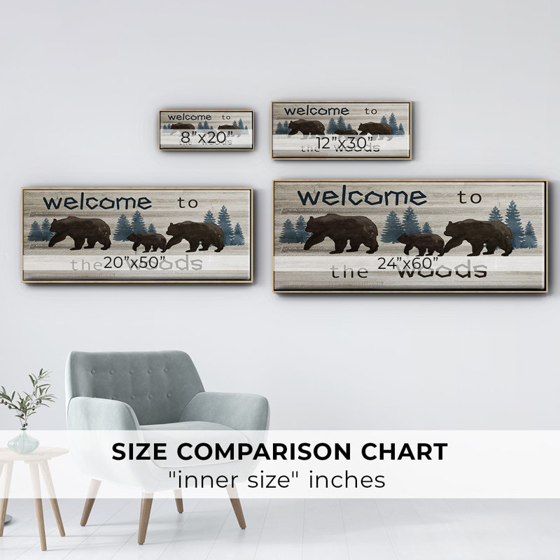 Bears Welcome- Framed Canvas